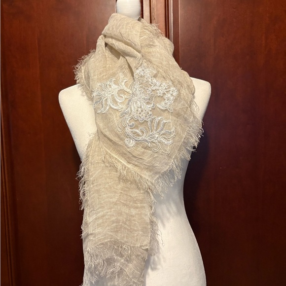💯% Linen Scarf - Picture 1 of 5
